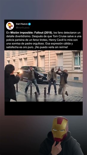Durante el rodaje de Mission Impossible Fallout (2018), Henry Cavill estaba orgulloso porque
