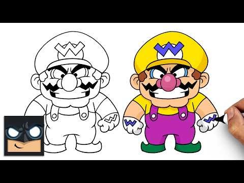How to Draw Wario | Super Mario