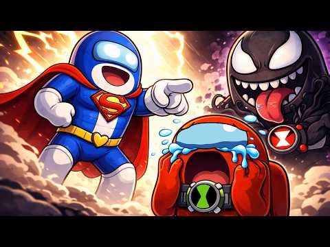 Venom is watching Ben10 vs Superman Fight Animation Part 2 - Among us Ben10 Season 2