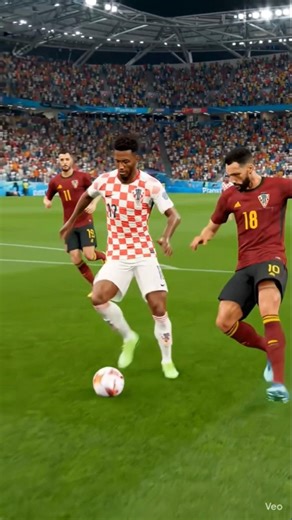 Croatia vs Belgium 🇭🇷🔥🇧🇪 | European Giants Clash in Epic Football Battle! #shorts #Croatia #Belgium