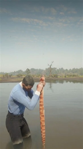 Brave Man Tears Apart a Giant Python with Incredible Strength – Epic Survival Story! #Shorts