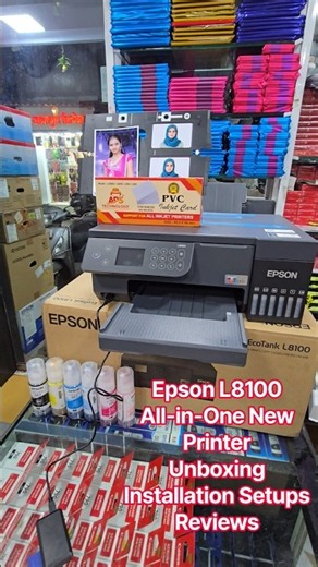Epson L8100 All-in-One New Printer Unboxing Installation Setups Reviews#epson #newprinterinstalla