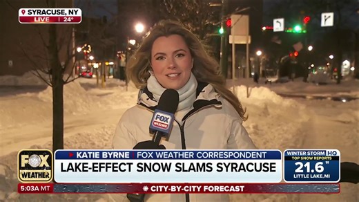 Lake-effect snow slams Syracuse with historic snowfall