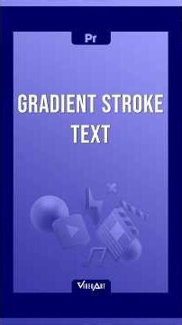 Gradient Stroke Text in Premiere 2026 #027 #adobe #premiere #tutorial #animation #textanimation