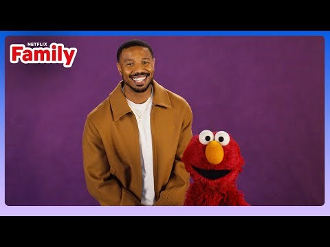 Michael B. Jordan Asks Elmo Questions | Netflix Family