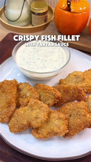 Crispy Fish Fillet with Tartar Sauce Recipe | Hungry Mom Cooking