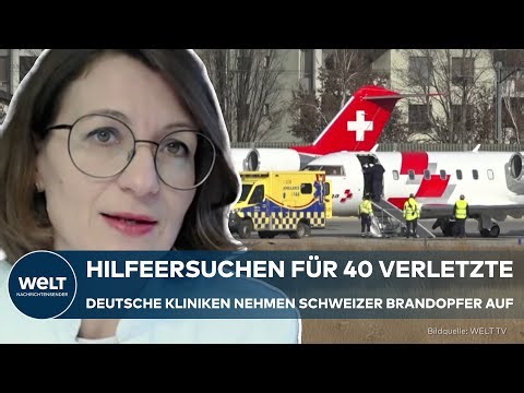SCHWEIZ: Nach Inferno in Bar! Kliniken in Deutschland nehmen Brandopfer aus Crans-Montana auf