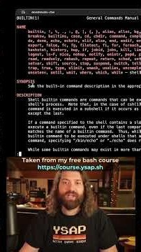 Built-in commands and external commands