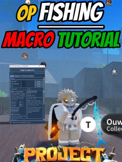 FISHING MACRO IN PROJECT SLAYERS 2 #roblox #projectslayer #anime #robloxrpg #projectslayer2