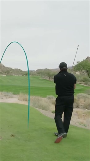 Phil Mickelson Left Handed Iron Fade With Tracer | Slow Motion