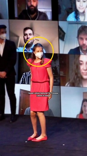Queen Letizia Gestured for Princess Leonor to Stand
