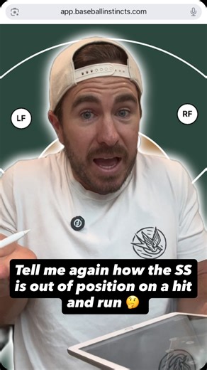 Coach Dex | Baseball Defense & Offense Situations on Instagram: "Let me know in the comments who should cover the bag on a hit and run! A perfectly executed hit and run offensively happens when the batter hits it on the ground to the right hand side allowing the runner to go first to third. Now your team has runners on the corners. The reason it’s important to hit it to the right side, as a right handed batter, is because the 2B covers second base and the SS stays home. However, lefties should s