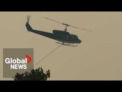BC wildfire: Out-of-control blaze forces evacuations as fire rages in Fraser Canyon