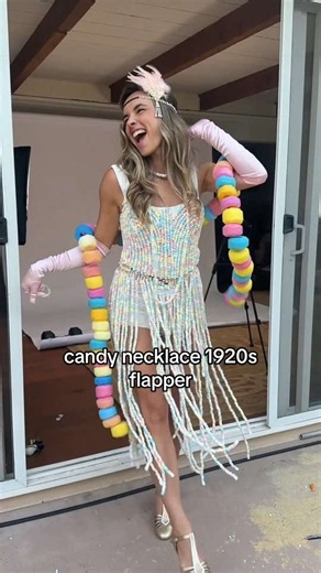 1920s Flapper Dress from Candy Necklaces — DIY Costume Idea