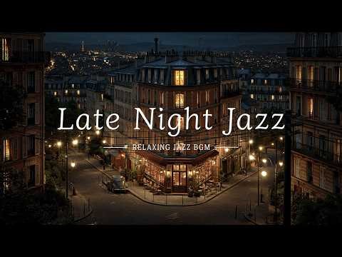 Soft Jazz Sleeping Music - Vintage Paris Neighborhood & Tender Piano - Background Relaxing Music
