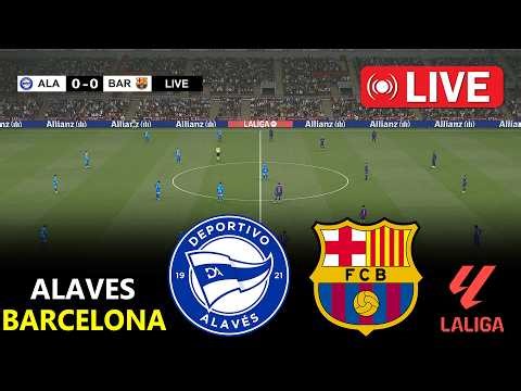 🔴LIVE : Alaves vs Barcelona | La Liga 2026 | Full Match Streaming | PES 21 Simulation Video - Game