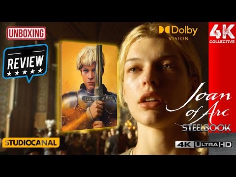Luc Besson’s Joan Of Arc StudioCanal 4K UltraHD. Lu-Ray Steelbook Video review
