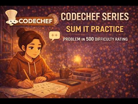 CodeChef Series | Sum it Practice | Problem in 500 difficulty rating
