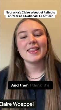 A legacy of leadership: Claire Woeppel’s FFA journey.