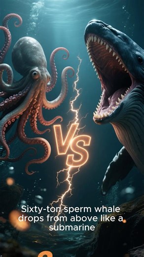 Giant Squid vs Sperm Whale - 2 Miles Deep 🦑🐋