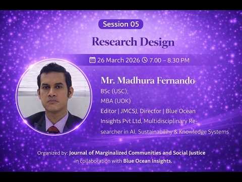 Research Methodology - Session 5 - Research Design