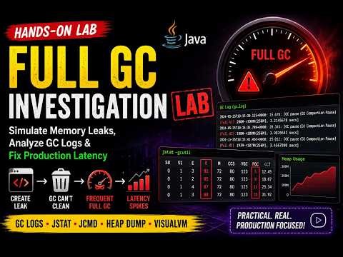 Java Performance Engineering Lab : Full GC, Heap Dumps & Memory Leak Analysis
