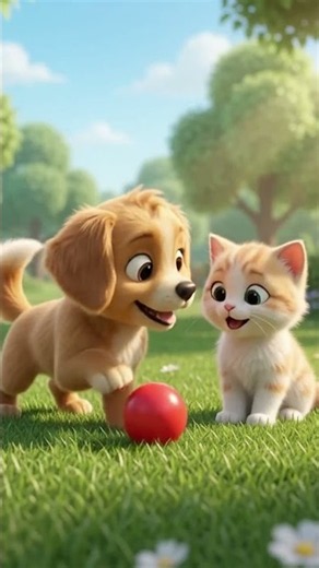 Barney the Puppy Learns the Joy of Sharing #youtubeshorts #motivation #viralshorts #trendingshorts