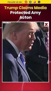 Trump Defends Ramaswamy's Amy Acton Ad, Accuses Media of Coordinated Attack #Trump #Shorts
