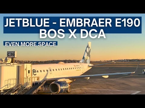 TRIP REPORT | jetBlue Airways - Embraer 190 - Boston (BOS) to Washington D.C (DCA) | Even More Space