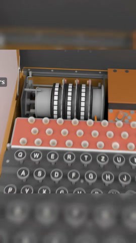 How does the Enigma machine scramble letters?