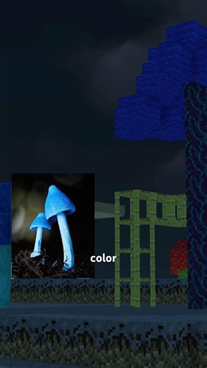 CUSTOM MUSHROOM BUILD: Entoloma Hochstitteri #minecraft #howto #build #custom #mushroom #tutorial
