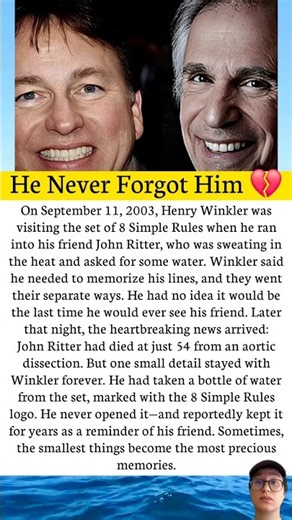 Henry Winkler’s Last Memory of John Ritter 💔 | A Heartbreaking Story