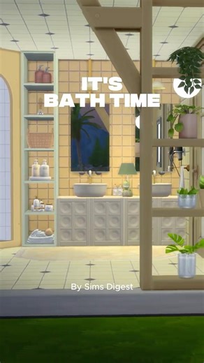 Cozy Millennial Bathroom | The Sims 4 Speed Build