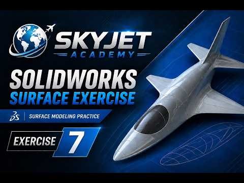Solidworks - Surface - Tutorial - Exercise 7 | Best Solidworks Training- Coimbatore | Skyjet Academy