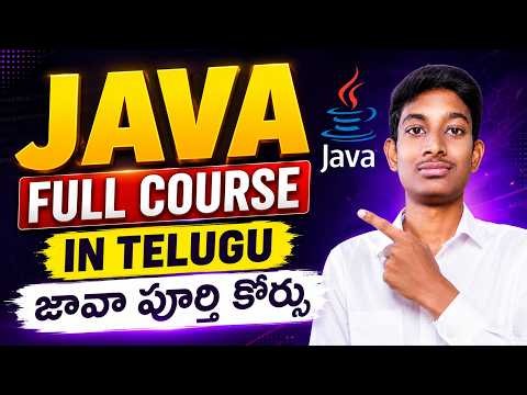 Java Full Course in Telugu | Core Java Full Course for Beginners | Java from Basics to Advanced