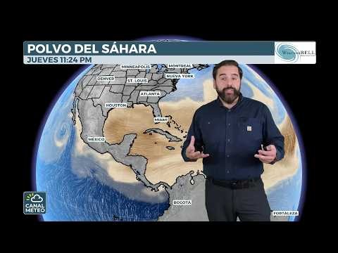 Reporte nacional e internacional del tiempo para la semana del 13 de julio de 2026.