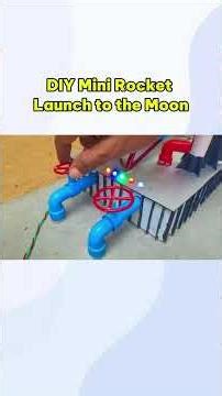 DIY Mini Rocket Launch to the Moon | Working Model | Science Project!