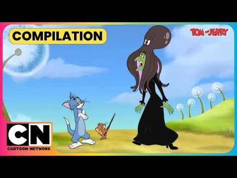 Will Tom, Jerry & Tuffy Outsmart the Witch?🧹🧙| Tom and Jerry🐭| Halloween Special👻| @cnindia​