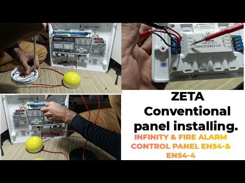 INFINITY & FIRE ALARM CONTROL PANEl installing.Addressable Monitor,Conventional Smoke installing.