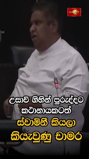 උසාවි ගිහින් පුරුද්දට කථානායකටත් ස්වාමිනී කියලා කියැවුණු චාමර