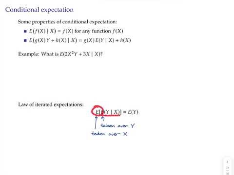 Econometrics topic 2 video 4: Conditional expectation and mean independence