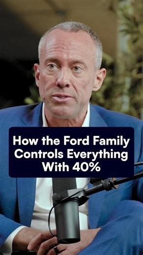 Most people think ownership equals control. Ford is the counterpunch. The Ford family owns roughly 2% of the stock but controls about 40% of the vote through dual-class shares. Millions own one class. About 100 family members own the other. It’s a lot easier to agree with 100 people than millions. Control isn’t accidental—it’s engineered. #CorporateGovernance #DualClassShares #BusinessLaw #Investors #founders #EntrepreneurMindset
