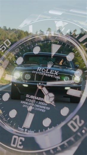 ROLEX SUBMARINER in a 1969 Mustang? #shorts #cars