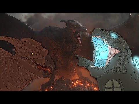 Rodan return and meet Godzilla again || Monsterverse Animation 