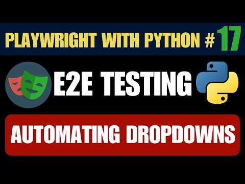 Playwright with Python #17 - Automating Dropdown Validation & Options Count | Step-by-Step Testing