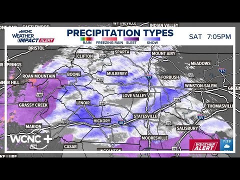 LIVE RADAR | Tracking snow showers across the Charlotte area | Weather Impact Alert
