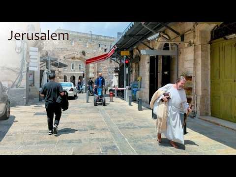 Cinematic Jerusalem Walk: From New Gate to Damascus Gate (Old City Walls)
