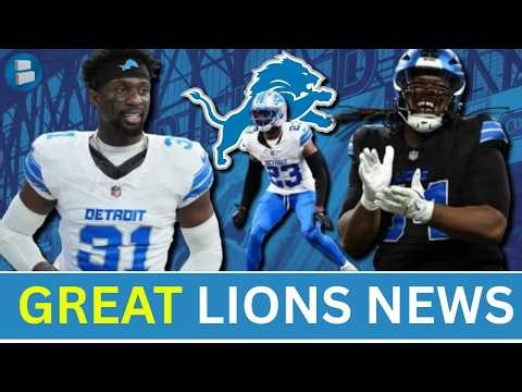 Lions Get GOOD News On Kerby Joseph & Rock Ya-Sin, Power Rankings + Lions Defensive Line Is Fire