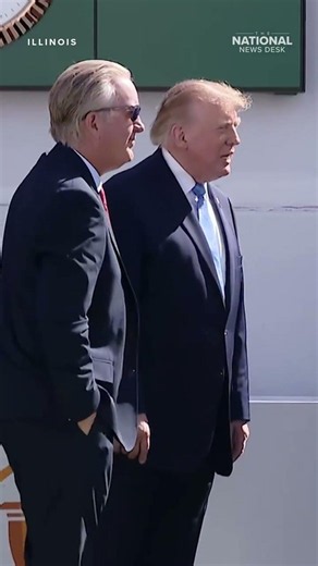 Trump greets players at Presidents Cup