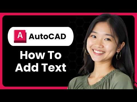 AutoCAD How To Add Text